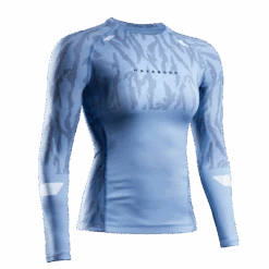 Hayabusa Women's Apex Long Sleeve Rash Guard(Hayabusa Womens Apex Long Sleeve Rash Guard) 7 Hayabusa Women's Apex Long Sleeve Rash Guard(Hayabusa Womens Apex Long Sleeve Rash Guard) -Hayabusa Boxing Sale Apex Womens LS Blue MainImg Fr