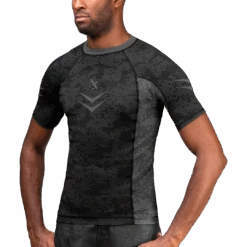 Hayabusa Ranked Short Sleeve Rash Guard(Hayabusa Ranked Short Sleeve Rash Guard) 11 Hayabusa Ranked Short Sleeve Rash Guard(Hayabusa Ranked Short Sleeve Rash Guard) -Hayabusa Boxing Sale Arrow Rashguard Black SS 3QFr