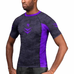 Hayabusa Ranked Short Sleeve Rash Guard(Hayabusa Ranked Short Sleeve Rash Guard) 9 Hayabusa Ranked Short Sleeve Rash Guard(Hayabusa Ranked Short Sleeve Rash Guard) -Hayabusa Boxing Sale Arrow Rashguard Purple SS 3QFr