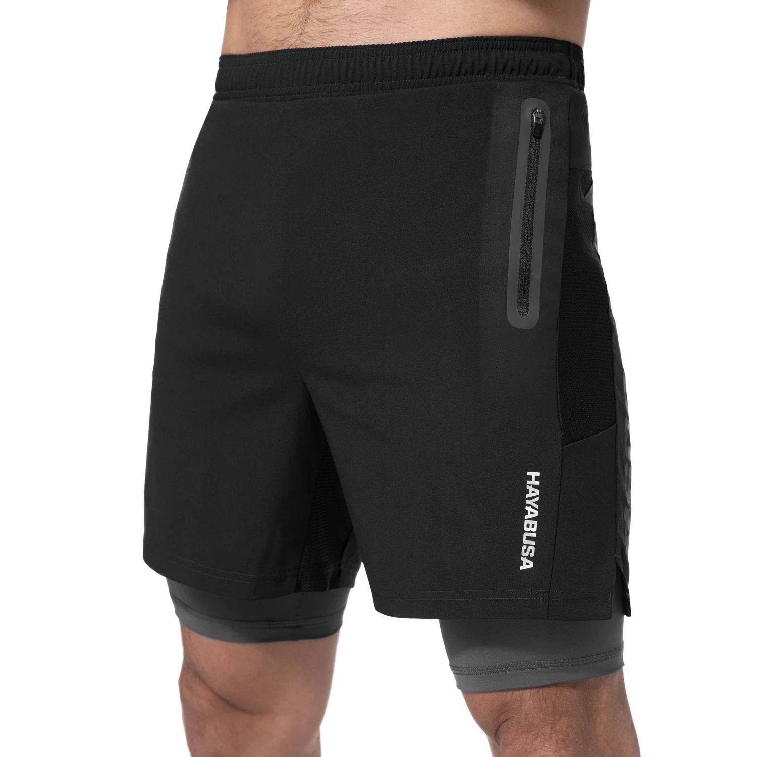 Hayabusa Men’s Layered Performance Shorts(Hayabusa Mens Layered Performance Shorts) 2 Hayabusa Men’s Layered Performance Shorts(Hayabusa Mens Layered Performance Shorts) - Image 2