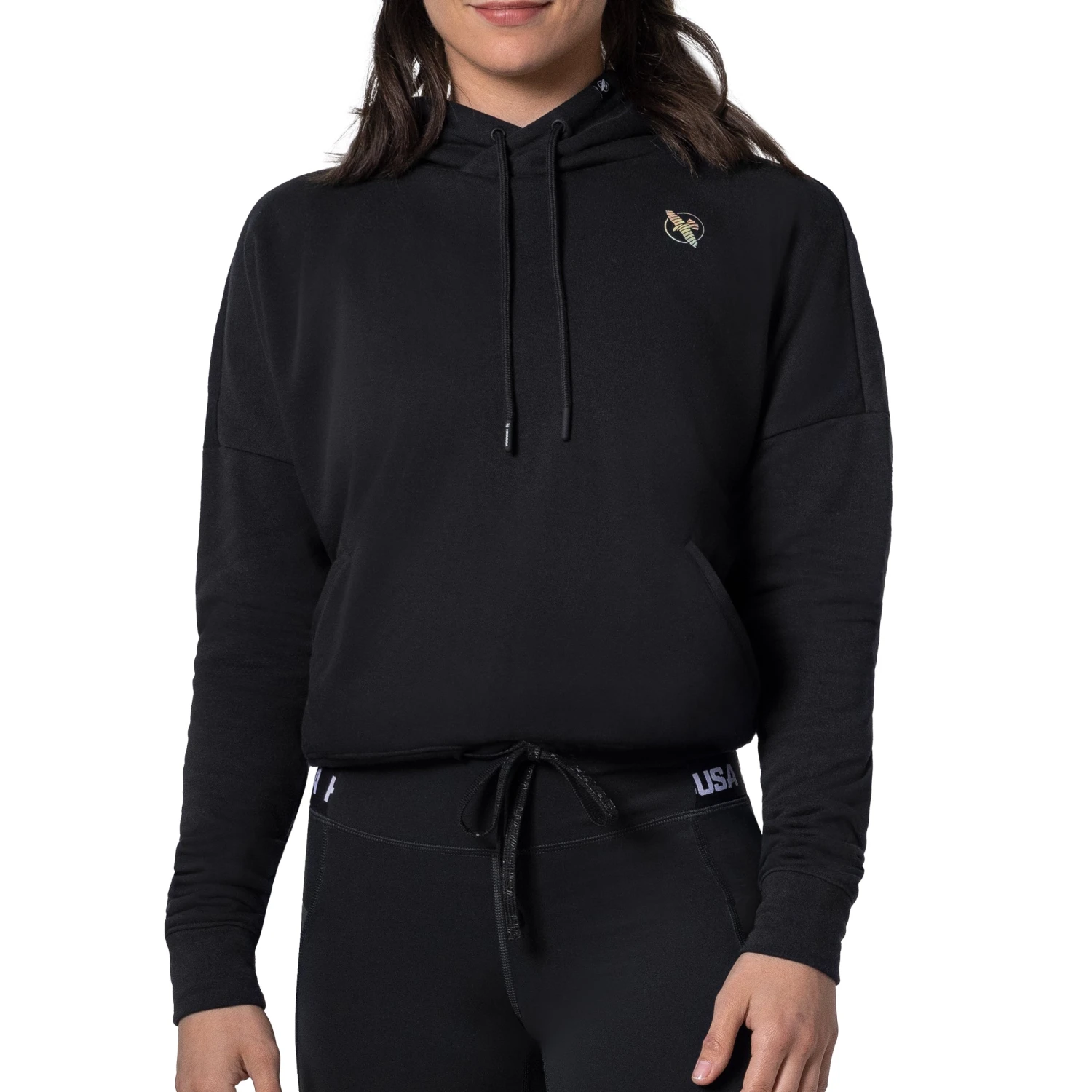 Hayabusa Women’s Cozy Fleece Cropped Hoodie(Hayabusa Womens Cozy Fleece Cropped Hoodie) 2 Hayabusa Women’s Cozy Fleece Cropped Hoodie(Hayabusa Womens Cozy Fleece Cropped Hoodie) - Image 2