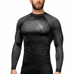 Hayabusa Geo Long Sleeve Rash Guard(Hayabusa Geo Long Sleeve Rash Guard) 11 Hayabusa Geo Long Sleeve Rash Guard(Hayabusa Geo Long Sleeve Rash Guard) -Hayabusa Boxing Sale GeoCompression LS Gray Main