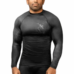 Hayabusa Geo Long Sleeve Rash Guard(Hayabusa Geo Long Sleeve Rash Guard) 8 Hayabusa Geo Long Sleeve Rash Guard(Hayabusa Geo Long Sleeve Rash Guard) -Hayabusa Boxing Sale GeoCompression LS Gray Main 1a