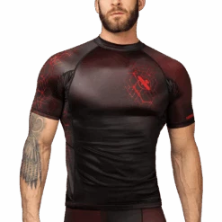 Hayabusa Geo Short Sleeve Rash Guard(Hayabusa Geo Short Sleeve Rash Guard) 5 Hayabusa Geo Short Sleeve Rash Guard(Hayabusa Geo Short Sleeve Rash Guard) -Hayabusa Boxing Sale GeoCompression SS Red Main