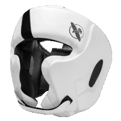 Hayabusa T3 Boxing Headgear(T3 Boxing Headgear) 5 Hayabusa T3 Boxing Headgear(T3 Boxing Headgear) -Hayabusa Boxing Sale HayabusaT3Chinless White 3QFront