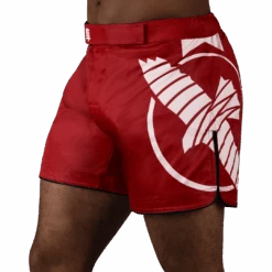 Hayabusa Icon Mid-Thigh MMA Shorts(Hayabusa Icon Mid Thigh Fight Shorts) -Hayabusa Boxing Sale Icon Mid Shorts Red Main