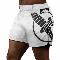 Hayabusa Icon Mid-Thigh MMA Shorts(Hayabusa Icon Mid Thigh Fight Shorts) -Hayabusa Boxing Sale Icon Mid Shorts White Main