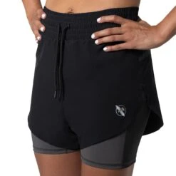 Hayabusa Women’s Mid Rise Layered Shorts(Hayabusa Womens Mid Rise Layered Shorts)
