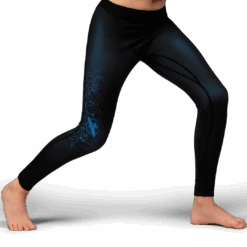 Hayabusa Geo Youth Jiu Jitsu Spats(Hayabusa Geo Youth Jiu Jitsu Spats) -Hayabusa Boxing Sale Youth Geo Spats BLUE Main Shot Shopify